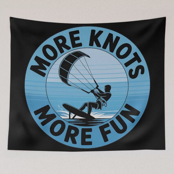 Item preview, Kitesurfer  – More Knots More Fun – Sailing & Kiteboarding Graphic designed and sold by VividOrganica.
