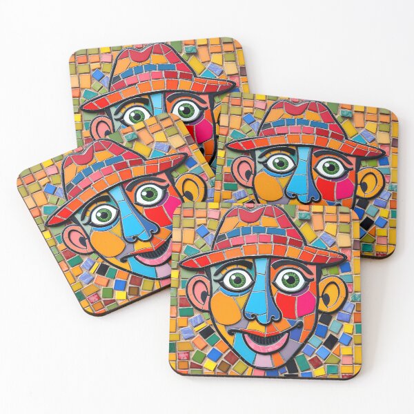 Item preview, The Colorful Mosaic Face : )) designed and sold by Henrybubbles400.