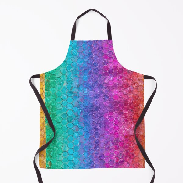 Item preview, Iridescent Hexagon Pattern – Vibrant Holographic Geometric Art designed and sold by PixelVibe782.