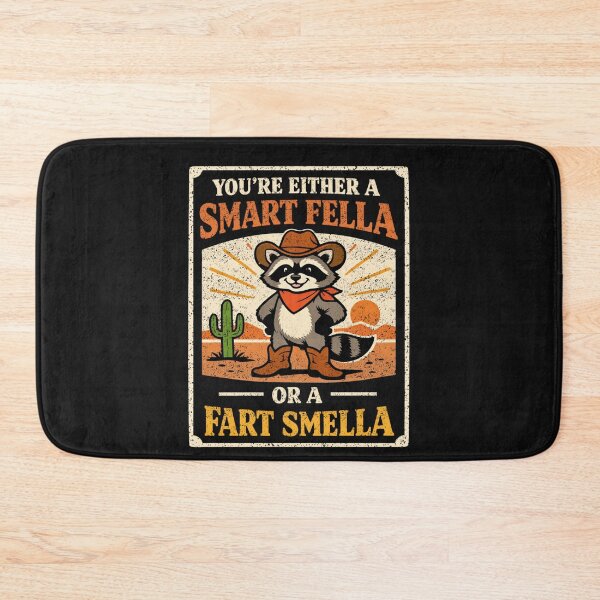 Item preview, Smart Fella Or Fart Smella Funny Raccoon designed and sold by FreshVibe Prints.