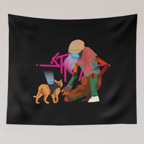 Item preview, Stray Cat Robot And Companion Scene designed and sold by cocooo269.