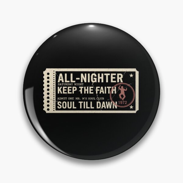 Item preview, All-Nighter Soul Club Ticket – Keep The Faith Retro Northern Soul Design designed and sold by KentonDesignsUK.