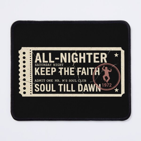 Item preview, All-Nighter Soul Club Ticket – Keep The Faith Retro Northern Soul Design designed and sold by KentonDesignsUK.
