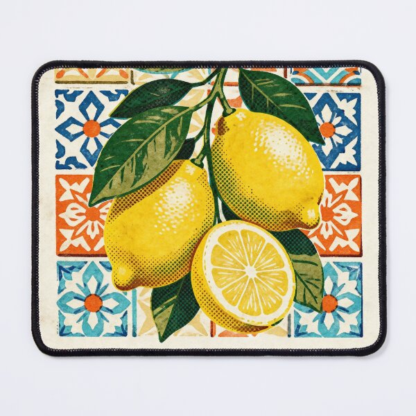 Item preview, Vintage Italian Lemon & Tile Tee designed and sold by CollorTrend.