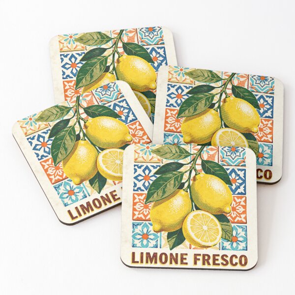 Item preview, Vintage Italian Lemon & Tile Tee designed and sold by CollorTrend.