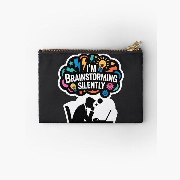Item preview, I’m Brainstorming Silently – Funny Creative Thinking Sticker designed and sold by WatchesAndMore.