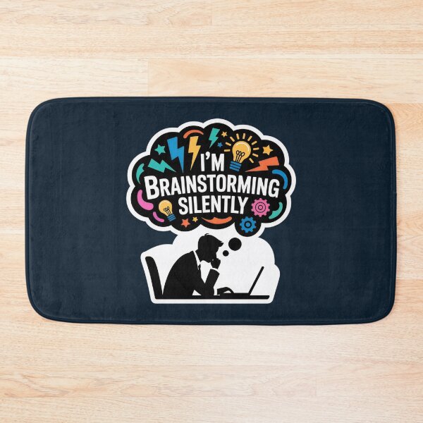Item preview, I’m Brainstorming Silently – Funny Creative Thinking Sticker designed and sold by WatchesAndMore.