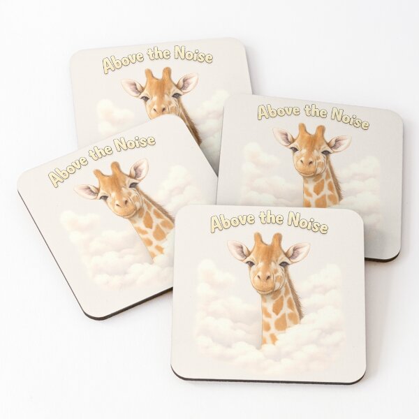 Item preview, Above the Noise Giraffe Calm Wildlife Illustration designed and sold by ChirpInc.