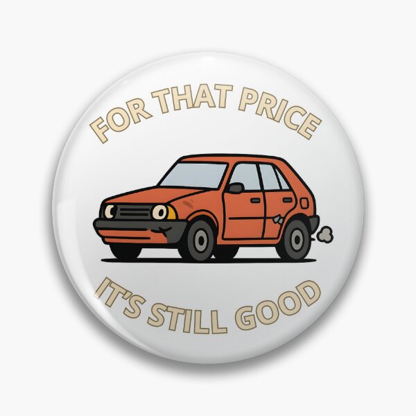 Item preview, Funny Cartoon Beater Car Quote Broken Budget designed and sold by TAVINECOM.
