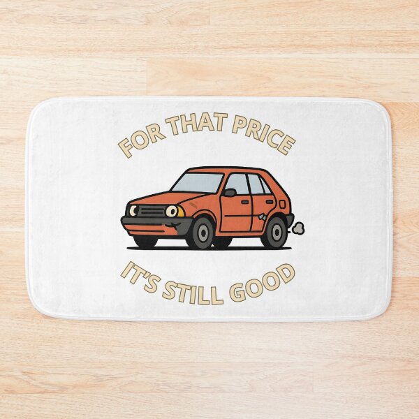Item preview, Funny Cartoon Beater Car Quote Broken Budget designed and sold by TAVINECOM.