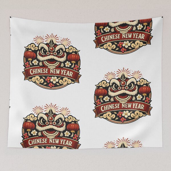 Item preview, Vintage Chinese New Year – Retro Traditional Celebration Logo designed and sold by Dax Studio.