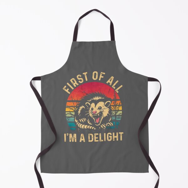 Item preview, Vintage Retro First Of All I'm A Delight Angry Possum designed and sold by KristineLi.