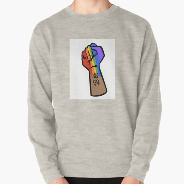 Pride fist (Latino) Pullover Sweatshirt