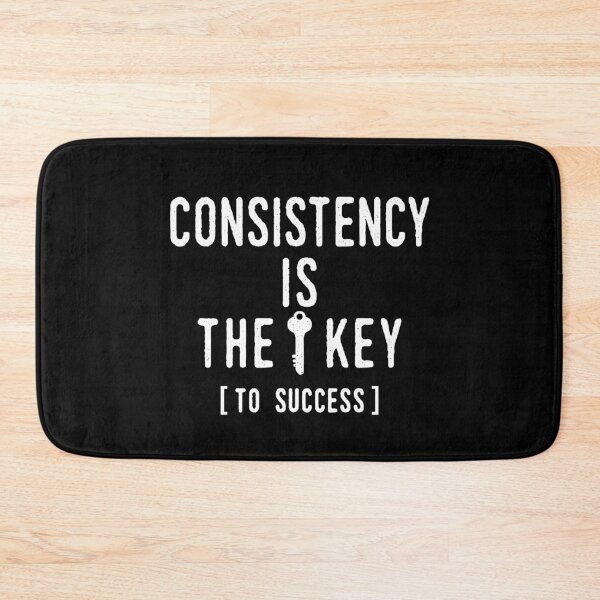 Item preview, Consistency is the key to success text designed and sold by Innet.