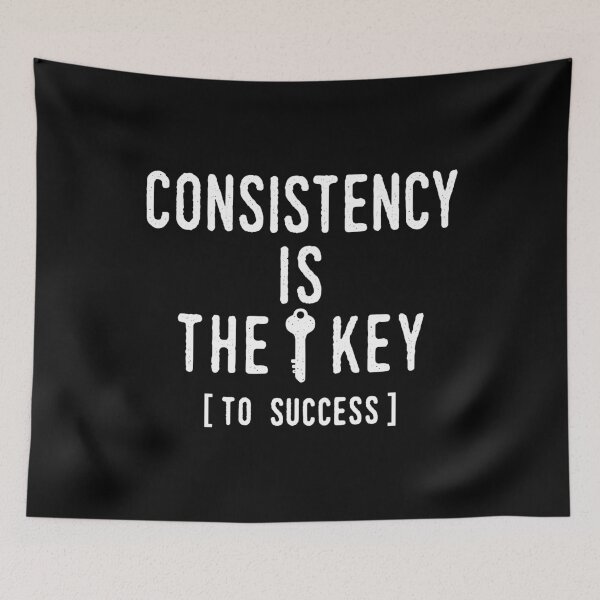 Item preview, Consistency is the key to success text designed and sold by Innet.