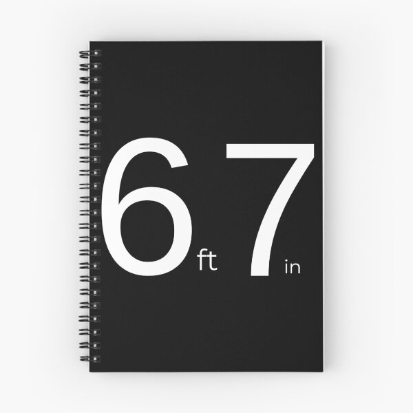 Item preview, 6 ft 7 in - White Typography Height Meme designed and sold by Open Canvas.
