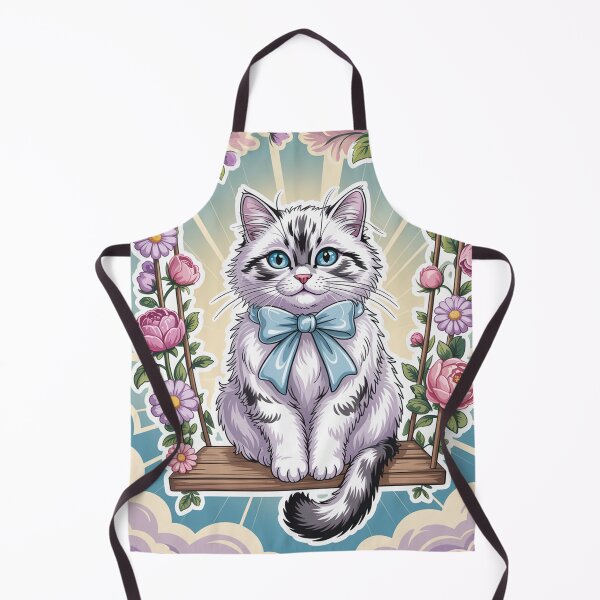 Item preview, А fluffy white cat with striking sapphire blue eyes. designed and sold by Lilashakti ⭐️ ⭐️ ⭐️ ⭐️ ⭐️.