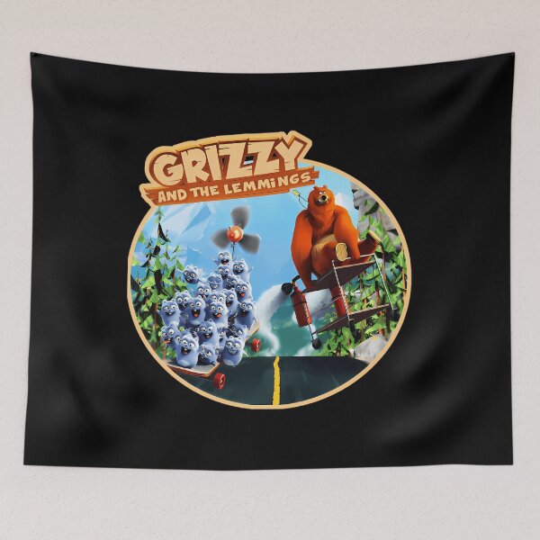 Item preview, Grizzy And The Lemmings Forest Run designed and sold by thunderr299.
