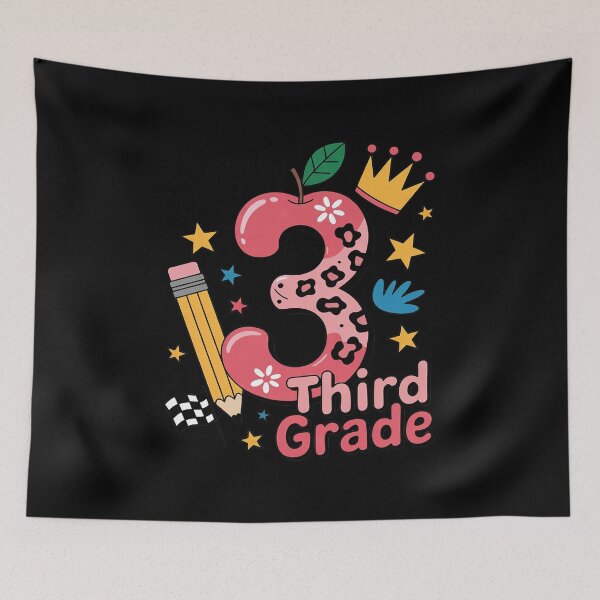 Item preview, Hello 3rd Third Grade Back To School Pink Leopard Teacher designed and sold by NailMolisa.