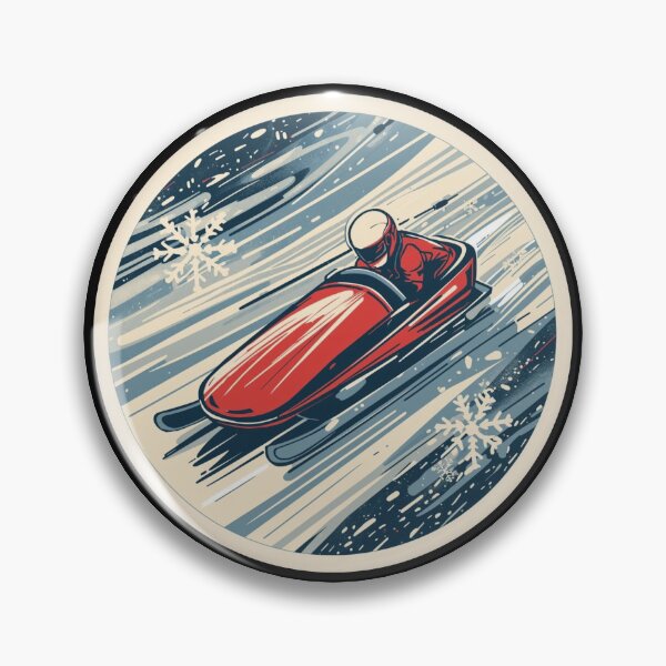 Item preview, Winter Sports Games Arena Luge Competition Sticker designed and sold by colorleafz.