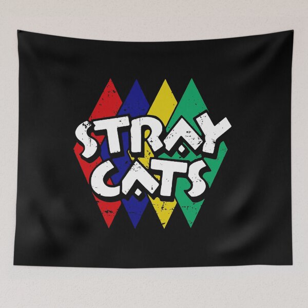 Item preview, Stray Cats Colorful Text Emblem designed and sold by cocooo269.
