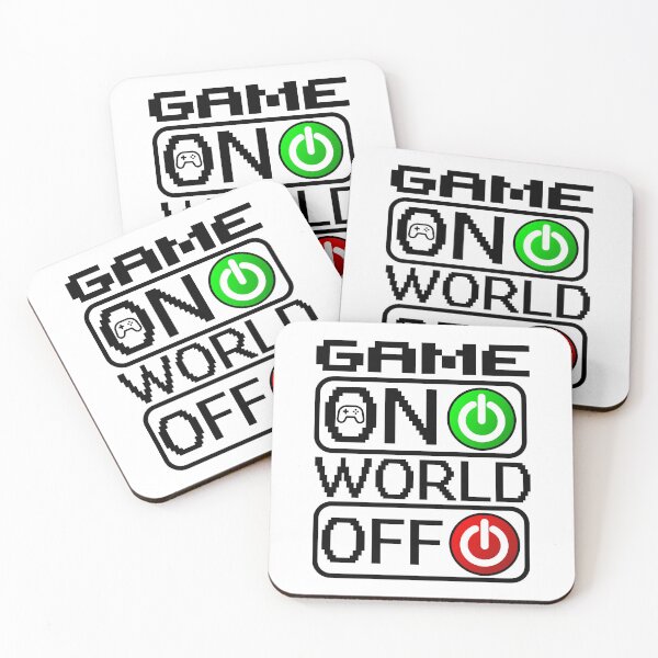 Item preview, Game on and the world off funny gaming quotes for gamers designed and sold by Trenddesigns24.