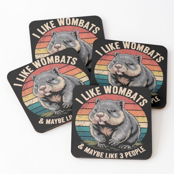 Item preview, I Like Wombats And Maybe Like 3 People, Funny Wombat  designed and sold by KotexTemu.