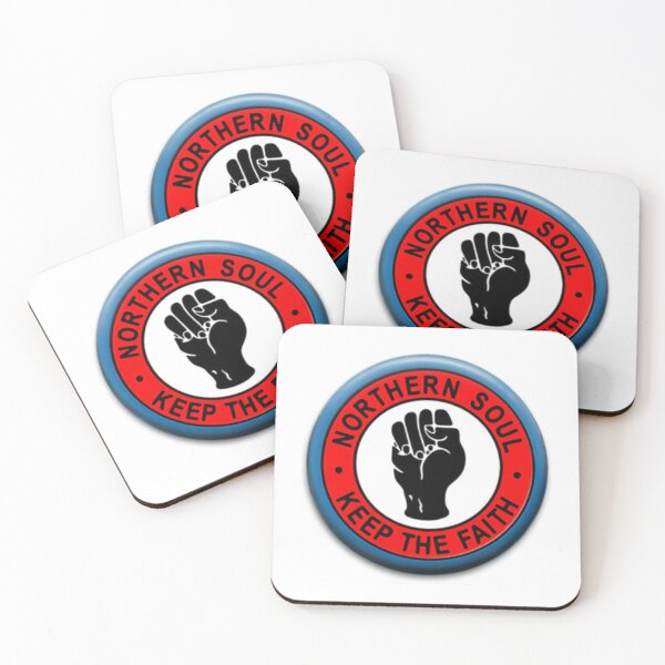 Item preview, Northern Soul “Keep The Faith” Fist Badge – Retro Mod Soul Design designed and sold by KentonDesignsUK.