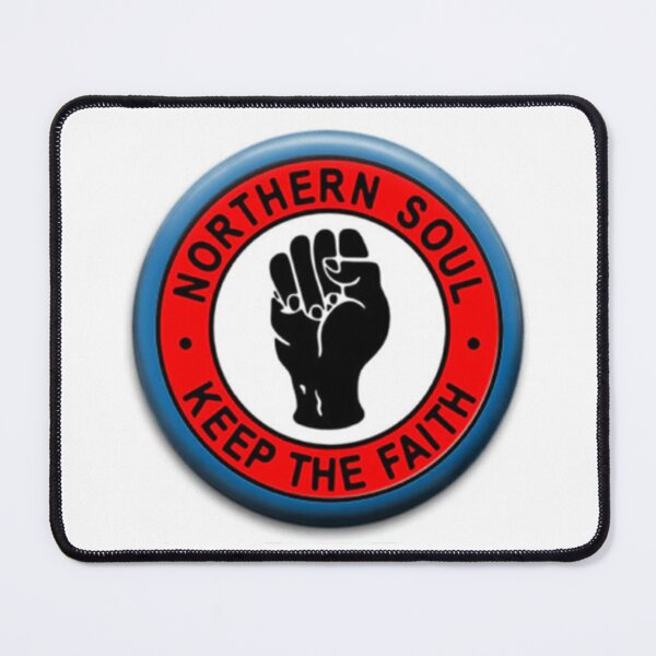 Item preview, Northern Soul “Keep The Faith” Fist Badge – Retro Mod Soul Design designed and sold by KentonDesignsUK.