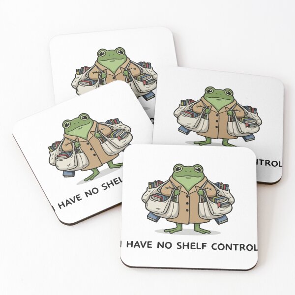 Item preview, Funny Frog With Heavy Book Shopping Bags - No Shelf Control designed and sold by Floomart.