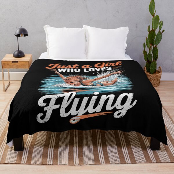 Item preview, Just A Girl Who Loves Flying Swimmer Swim Women Swimming designed and sold by MyzoToyota.