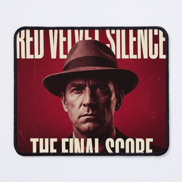 Item preview, Red Velvet Silence – Vintage Noir Crime Poster | The Final Score Art Print designed and sold by AbstractAuraArt.