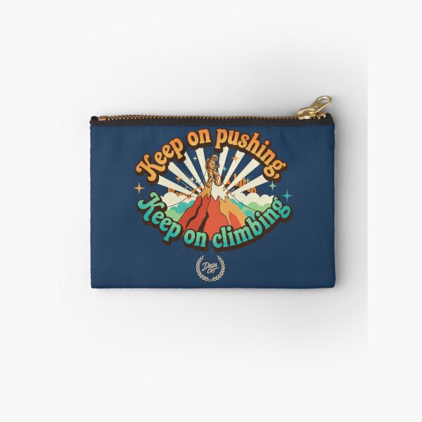 Item preview, Keep On Pushing Climbing Astronaut Vintage Seventies Retro Inspiration. designed and sold by sing-it-out.