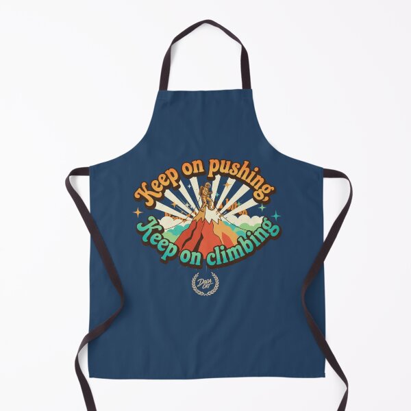 Item preview, Keep On Pushing Climbing Astronaut Vintage Seventies Retro Inspiration. designed and sold by sing-it-out.