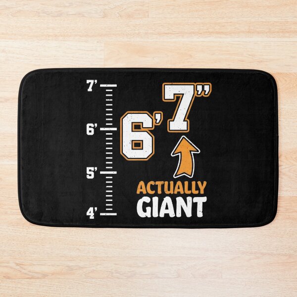 Item preview, Actually Giant 6'7" - Funny Height Chart & Varsity Style designed and sold by Open Canvas.