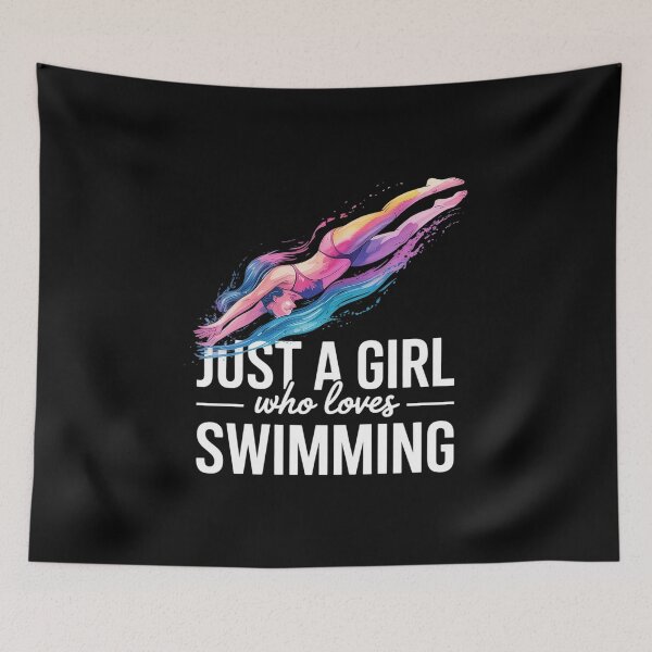 Item preview, Just A Girl Who Loves Swimming Swim Swimmer Swimming  designed and sold by MyzoToyota.
