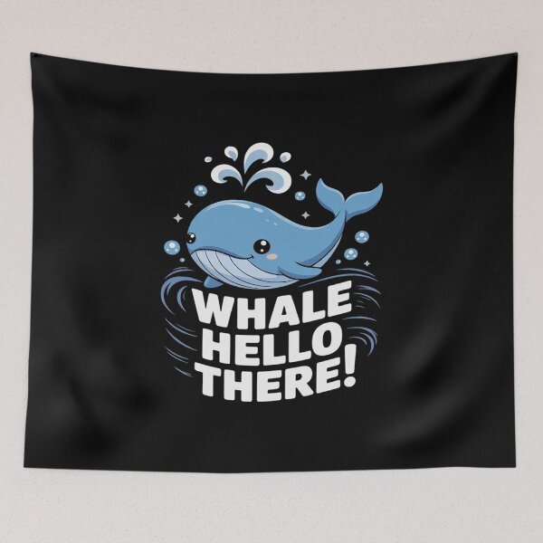Item preview, Ocean Wildlife Enthusiast Friendly Whale Hello designed and sold by KotexTemu.