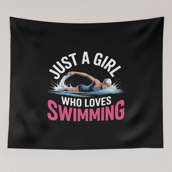 Item preview, Just a Girl who loves Swimming Swimmers Kids  designed and sold by MyzoToyota.