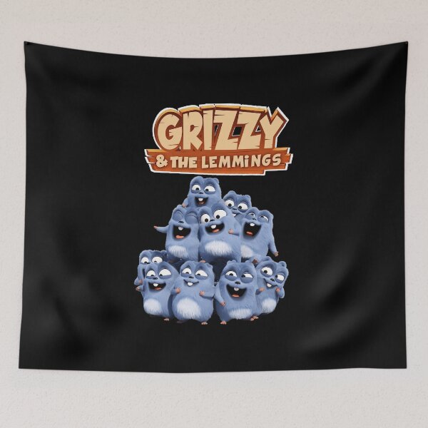 Item preview, Grizzy And The Lemmings Group Pile designed and sold by thunderr299.
