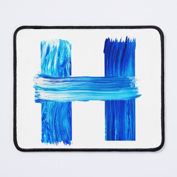 Item preview, Cursive H Modern Paint Texture Monogram | Minimalist Initial Art designed and sold by Raj-Designs.