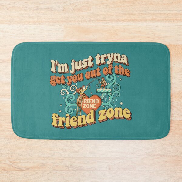 Item preview, Funny Retro Gaming Quest to Escape the Dreaded Friend Zone designed and sold by sing-it-out.