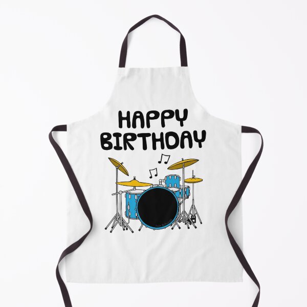 Item preview, Happy Birthday Drums Drummer Musician (Blue) designed and sold by doodlerob.