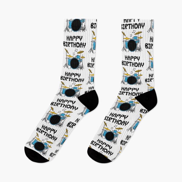 Item preview, Happy Birthday Drums Drummer Musician (Blue) designed and sold by doodlerob.