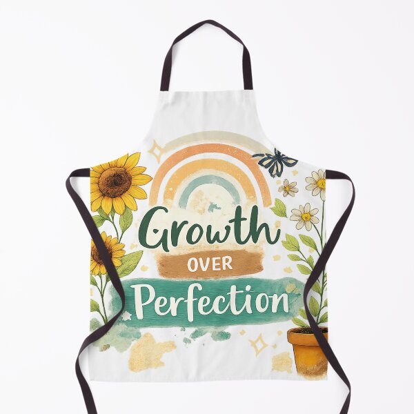 Item preview, Growth Over Perfection – Hand Drawn Inspirational Quote | Self Love Art Design designed and sold by B-M-Store.