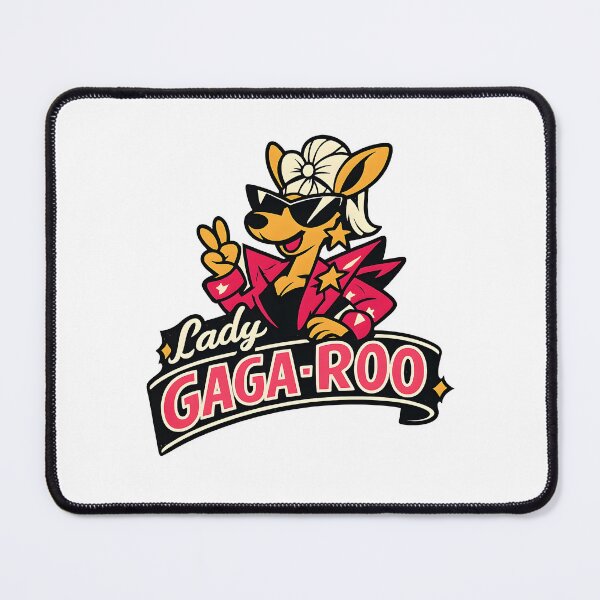 Item preview, Lady Gaga-roo – Vintage Retro Kangaroo Parody Logo designed and sold by Dax Studio.