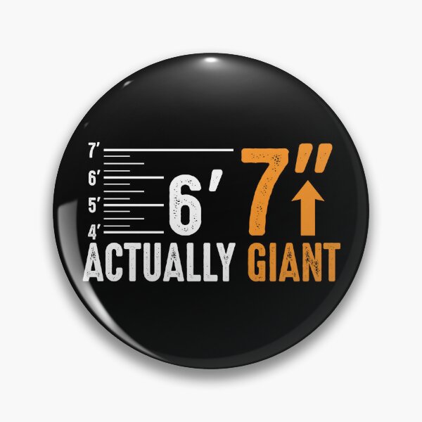 Item preview, Actually Giant 6'7" - Funny Height Chart & Varsity Style designed and sold by Open Canvas.
