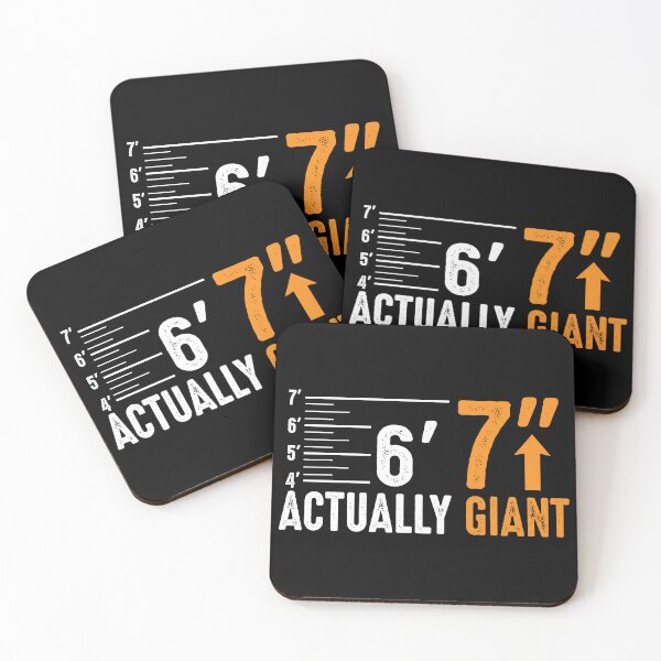 Item preview, Actually Giant 6'7" - Funny Height Chart & Varsity Style designed and sold by Open Canvas.