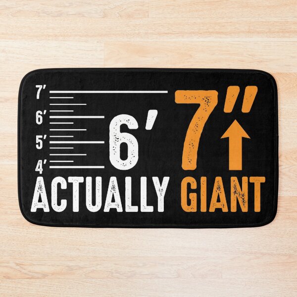 Item preview, Actually Giant 6'7" - Funny Height Chart & Varsity Style designed and sold by Open Canvas.