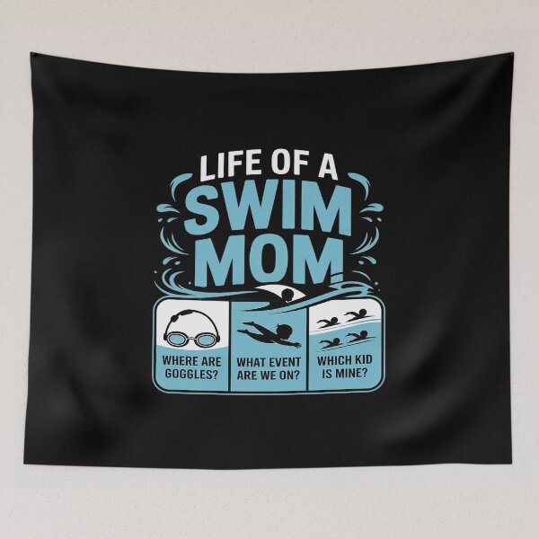 Item preview, Life Of A Swim Mom Of A Swimmer Mother Swimming Mama  designed and sold by MyzoToyota.