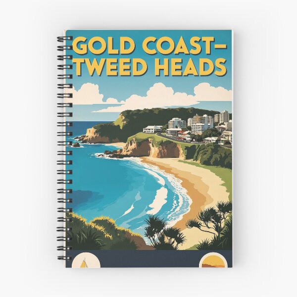 Item preview, Gold Coast Tweed Heads Australia Vintage Travel Tourism designed and sold by TravelersGems.
